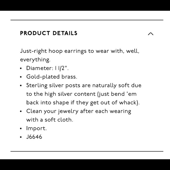 NWOT Madewell Medium Hoop Earrings Silver Posts - Picture 7 of 7